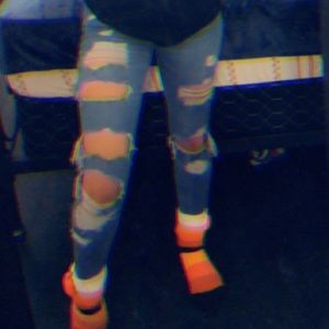 Hollister ripped jeans